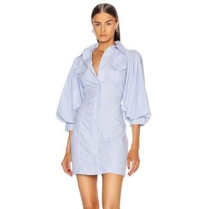 GANNI Stripe Cotton Dress